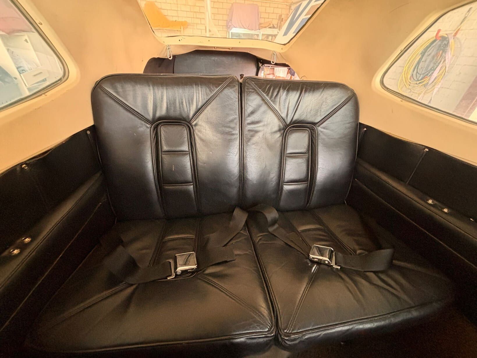 1975 Cessna C210L Centurion: Rear bench seat