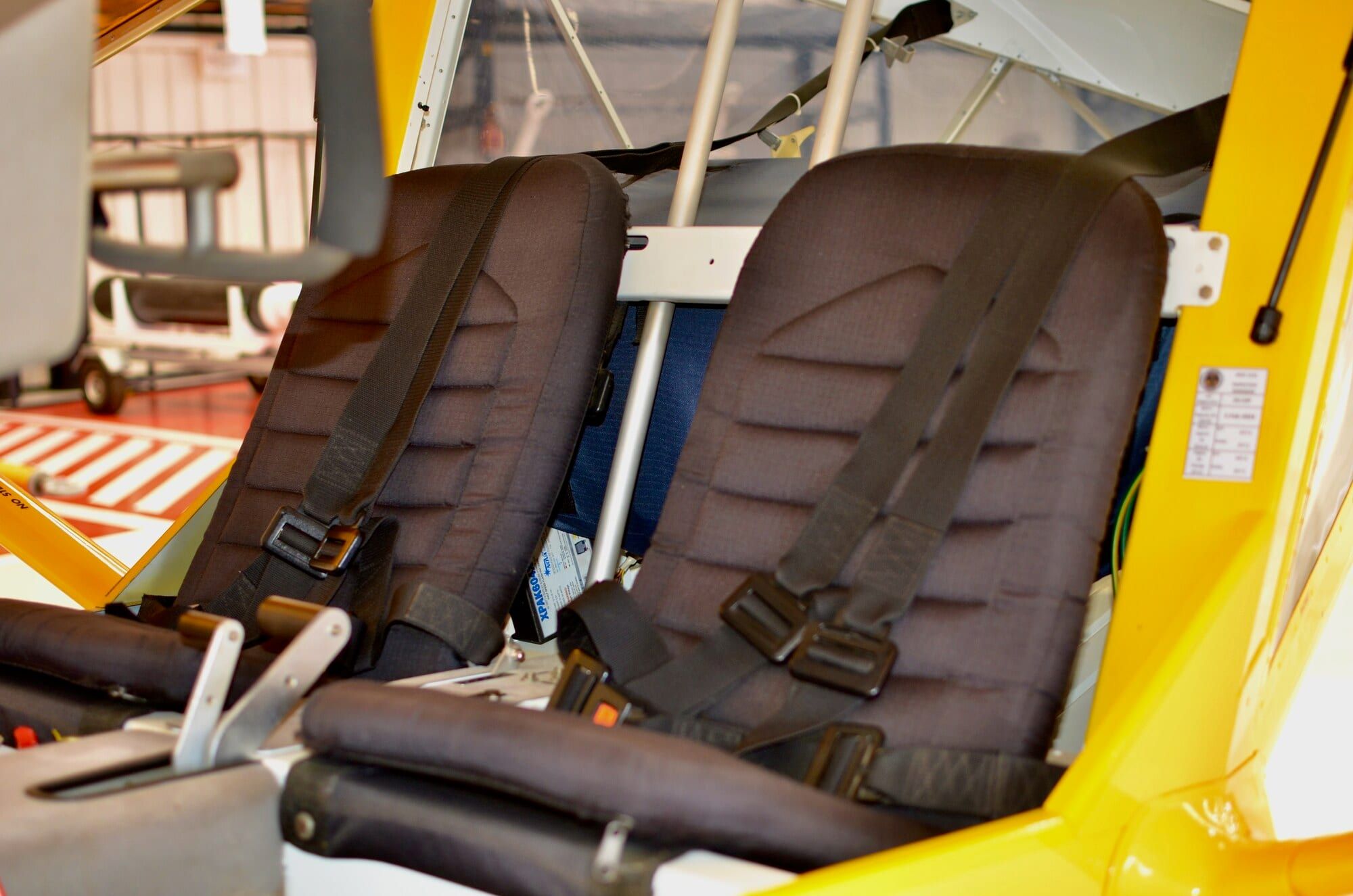 2006 Aeroprakt A22 Foxbat: Cabin – charcoal fabric seats